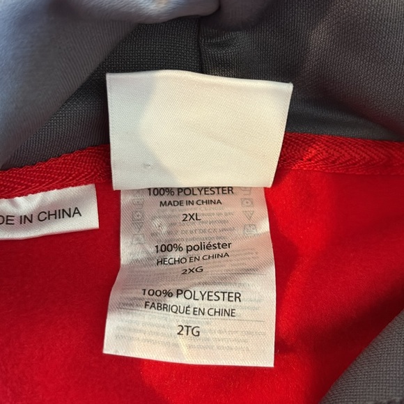 NWT [NHL] Chicago Blackhawks NHL Hockey Red Hooded Sweatshirt Men’s Size 2XL - Picture 7 of 9